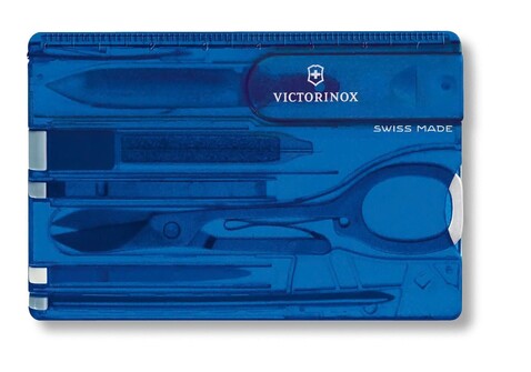 Nylon Victorinox SwissCard Classic multitool – Blau bedrucken, Art.-Nr. 005999999_3928