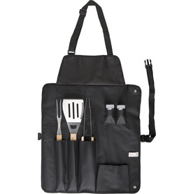 Grillset Hugo | Edelstahl | Schürze – Schwarz bedrucken, Art.-Nr. 001999999_2631