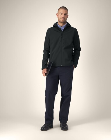 Stanley Discoverer - Die Herren-Softshelljacke mit Kapuze - Black - M bedrucken, Art.-Nr. STJM158C0021M