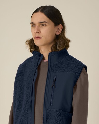 Liner - Die Unisex-Sherpaweste - French Navy - XXS bedrucken, Art.-Nr. STJU249C7272S
