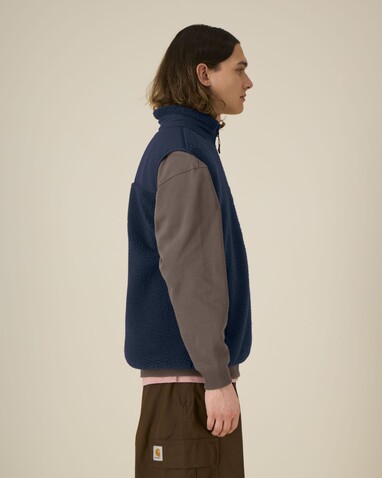 Liner - Die Unisex-Sherpaweste - French Navy - XXS bedrucken, Art.-Nr. STJU249C7272S