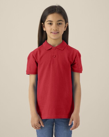 Mini Sprinter - Das Iconic Kinder-Polo - Red - 9-11/134-146cm bedrucken, Art.-Nr. STPK908C00409