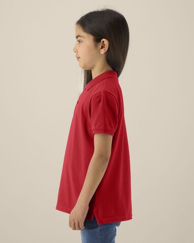 Mini Sprinter - Das Iconic Kinder-Polo - Red - 7-8/122-128cm bedrucken, Art.-Nr. STPK908C00407