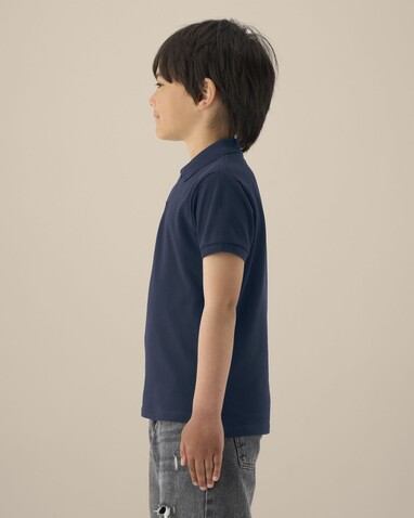 Mini Sprinter - Das Iconic Kinder-Polo - French Navy - 7-8/122-128cm bedrucken, Art.-Nr. STPK908C72707