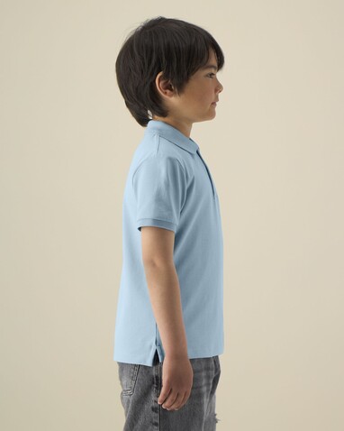 Mini Sprinter - Das Iconic Kinder-Polo - Sky blue - 9-11/134-146cm bedrucken, Art.-Nr. STPK908C23209