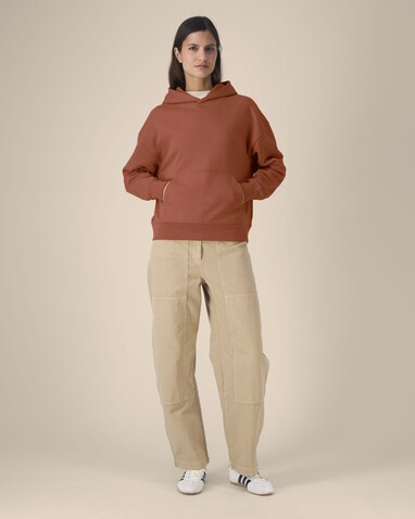 Chaser - Der Relaxed Unisex-Hoodie - Heritage Brown - M bedrucken, Art.-Nr. STSU077C7301M