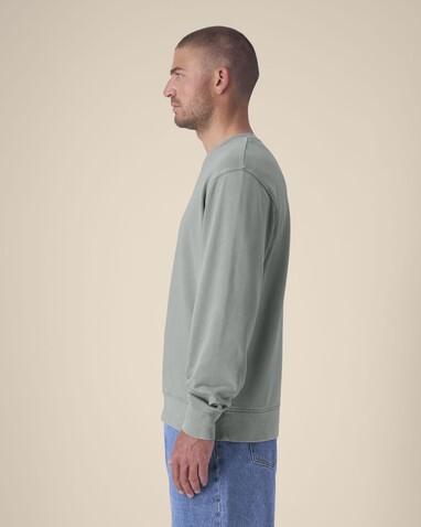Matcher Vintage - Das Garment-Dyed Rundhals-Unisex-Sweatshirt aus French Terry - G. Dyed Misty Grey - XL bedrucken, Art.-Nr. STSU085C1571X