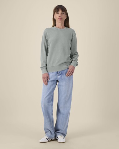 Matcher Vintage - Das Garment-Dyed Rundhals-Unisex-Sweatshirt aus French Terry - G. Dyed Misty Grey - XL bedrucken, Art.-Nr. STSU085C1571X