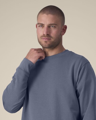 Changer 2.0 - Das Iconic Rundhals-Unisex-Sweatshirt - Blue Grey - L bedrucken, Art.-Nr. STSU178C1561L
