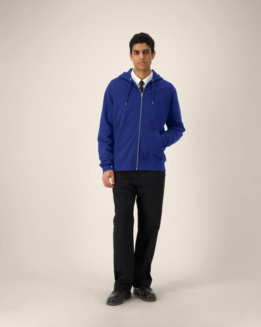 Cultivator 2.0 - Der Iconic Unisex-Zip-Hoodie - Worker Blue - 4XL bedrucken, Art.-Nr. STSU179C0884X