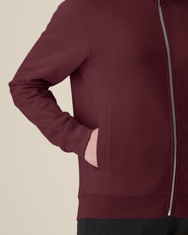 Trailer 2.0 - Das Unisex-Sweatshirt mit Reißverschluss und Stehkragen - Burgundy - XXL bedrucken, Art.-Nr. STSU253C2442X