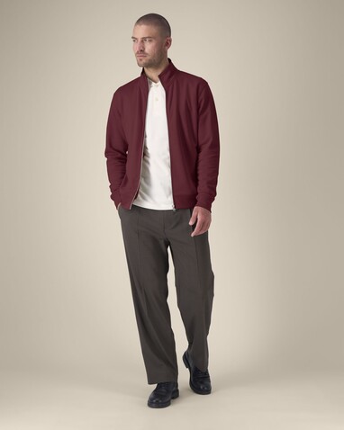 Trailer 2.0 - Das Unisex-Sweatshirt mit Reißverschluss und Stehkragen - Burgundy - XXL bedrucken, Art.-Nr. STSU253C2442X