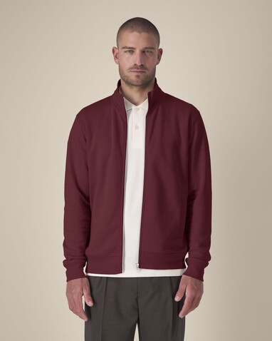 Trailer 2.0 - Das Unisex-Sweatshirt mit Reißverschluss und Stehkragen - Burgundy - 5XL bedrucken, Art.-Nr. STSU253C2445X