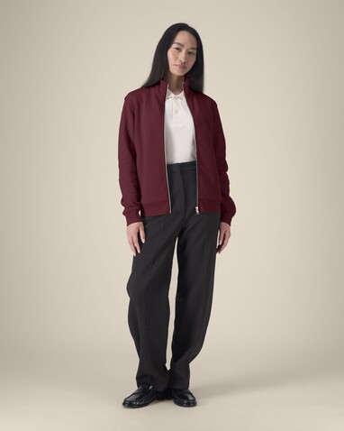 Trailer 2.0 - Das Unisex-Sweatshirt mit Reißverschluss und Stehkragen - Burgundy - XL bedrucken, Art.-Nr. STSU253C2441X