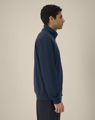 Trailer 2.0 - Das Unisex-Sweatshirt mit Reißverschluss und Stehkragen - French Navy - XXS bedrucken, Art.-Nr. STSU253C7272S