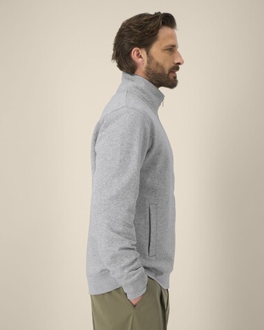 Trailer 2.0 - Das Unisex-Sweatshirt mit Reißverschluss und Stehkragen - Heather Grey - S bedrucken, Art.-Nr. STSU253C2501S Trailer 2.0 - Das Unisex-Sweatshirt mit Reißverschluss und Stehkragen - Heather Grey - S bedrucken, Art.-Nr. STSU253C2501S