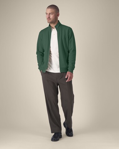 Trailer 2.0 - Das Unisex-Sweatshirt mit Reißverschluss und Stehkragen - Bottle Green - XXL bedrucken, Art.-Nr. STSU253C2242X
