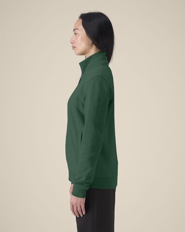 Trailer 2.0 - Das Unisex-Sweatshirt mit Reißverschluss und Stehkragen - Bottle Green - XXL bedrucken, Art.-Nr. STSU253C2242X