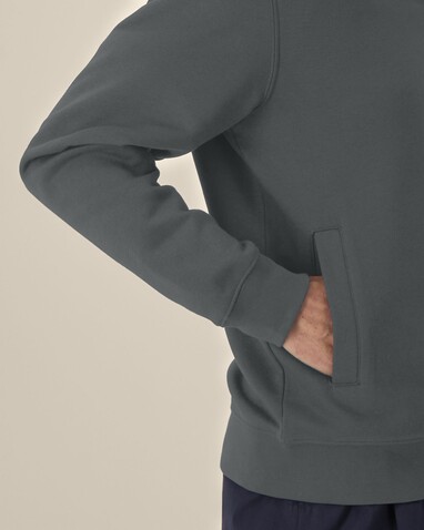 Trailer 2.0 - Das Unisex-Sweatshirt mit Reißverschluss und Stehkragen - Anthracite - M bedrucken, Art.-Nr. STSU253C2531M