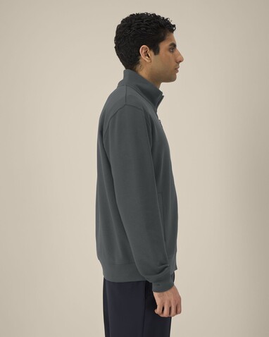 Trailer 2.0 - Das Unisex-Sweatshirt mit Reißverschluss und Stehkragen - Anthracite - 4XL bedrucken, Art.-Nr. STSU253C2534X