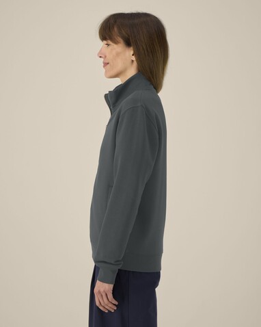 Trailer 2.0 - Das Unisex-Sweatshirt mit Reißverschluss und Stehkragen - Anthracite - XS bedrucken, Art.-Nr. STSU253C253XS
