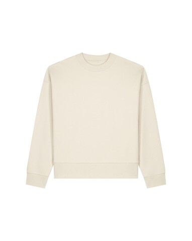 Ryler - Das Boxy Rundhals-Unisex-Sweatshirt aus recycelter Baumwolle - Natural Raw - XXL bedrucken, Art.-Nr. STSU255C0542X