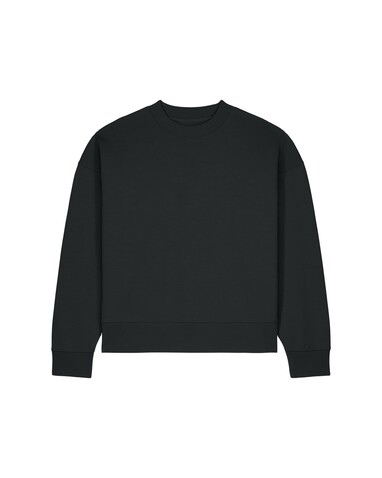 Ryler - Das Boxy Rundhals-Unisex-Sweatshirt aus recycelter Baumwolle - Black - 3XL bedrucken, Art.-Nr. STSU255C0023X