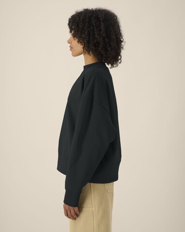 Ryler - Das Boxy Rundhals-Unisex-Sweatshirt aus recycelter Baumwolle - Black - XXS bedrucken, Art.-Nr. STSU255C0022S Ryler - Das Boxy Rundhals-Unisex-Sweatshirt aus recycelter Baumwolle - Black - XXS bedrucken, Art.-Nr. STSU255C0022S