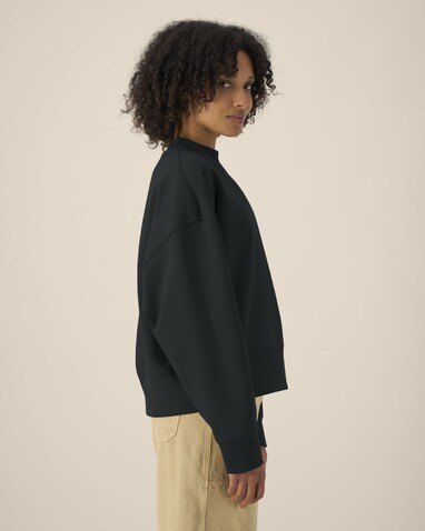 Ryler - Das Boxy Rundhals-Unisex-Sweatshirt aus recycelter Baumwolle - Black - M bedrucken, Art.-Nr. STSU255C0021M Ryler - Das Boxy Rundhals-Unisex-Sweatshirt aus recycelter Baumwolle - Black - M bedrucken, Art.-Nr. STSU255C0021M