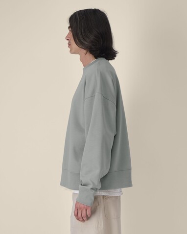 Ryler - Das Boxy Rundhals-Unisex-Sweatshirt aus recycelter Baumwolle - Misty Grey - S bedrucken, Art.-Nr. STSU255C1381S Ryler - Das Boxy Rundhals-Unisex-Sweatshirt aus recycelter Baumwolle - Misty Grey - S bedrucken, Art.-Nr. STSU255C1381S