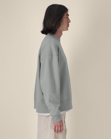 Ryler - Das Boxy Rundhals-Unisex-Sweatshirt aus recycelter Baumwolle - Misty Grey - XXL bedrucken, Art.-Nr. STSU255C1382X Ryler - Das Boxy Rundhals-Unisex-Sweatshirt aus recycelter Baumwolle - Misty Grey - XXL bedrucken, Art.-Nr. STSU255C1382X