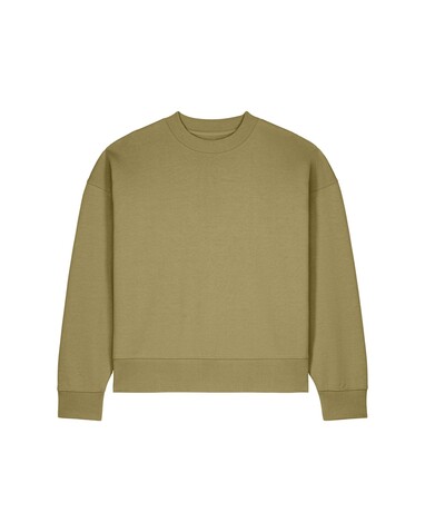 Ryler - Das Boxy Rundhals-Unisex-Sweatshirt aus recycelter Baumwolle - Faded Olive - XL bedrucken, Art.-Nr. STSU255C1531X Ryler - Das Boxy Rundhals-Unisex-Sweatshirt aus recycelter Baumwolle - Faded Olive - XL bedrucken, Art.-Nr. STSU255C1531X