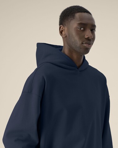 Voicer - Der Boxy Unisex-Hoodie aus recycelter Baumwolle - French Navy - XXL bedrucken, Art.-Nr. STSU256C7272X