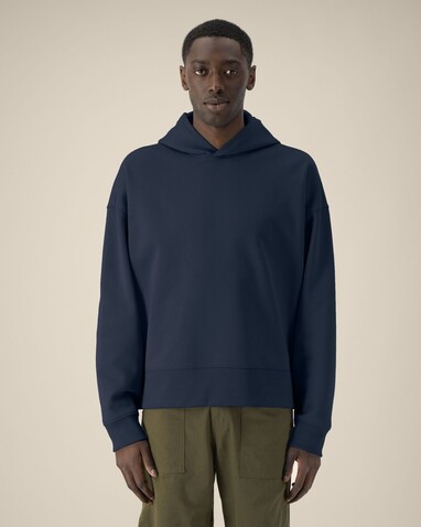 Voicer - Der Boxy Unisex-Hoodie aus recycelter Baumwolle - French Navy - XL bedrucken, Art.-Nr. STSU256C7271X