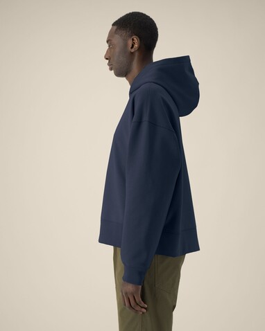 Voicer - Der Boxy Unisex-Hoodie aus recycelter Baumwolle - French Navy - XXL bedrucken, Art.-Nr. STSU256C7272X