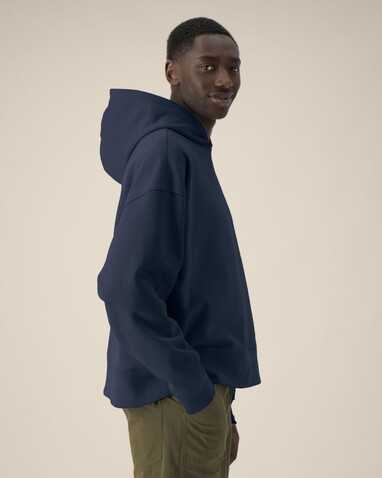 Voicer - Der Boxy Unisex-Hoodie aus recycelter Baumwolle - French Navy - XXL bedrucken, Art.-Nr. STSU256C7272X