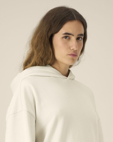 Voicer - Der Boxy Unisex-Hoodie aus recycelter Baumwolle - Natural Raw - XL bedrucken, Art.-Nr. STSU256C0541X