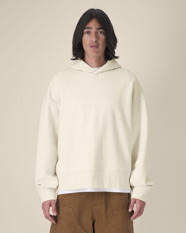Voicer - Der Boxy Unisex-Hoodie aus recycelter Baumwolle - Natural Raw - L bedrucken, Art.-Nr. STSU256C0541L Voicer - Der Boxy Unisex-Hoodie aus recycelter Baumwolle - Natural Raw - L bedrucken, Art.-Nr. STSU256C0541L