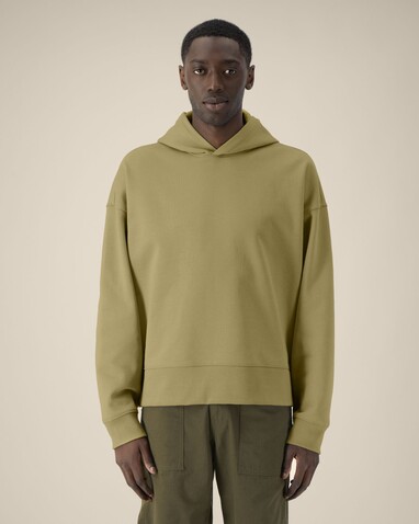 Voicer - Der Boxy Unisex-Hoodie aus recycelter Baumwolle - Faded Olive - 3XL bedrucken, Art.-Nr. STSU256C1533X Voicer - Der Boxy Unisex-Hoodie aus recycelter Baumwolle - Faded Olive - 3XL bedrucken, Art.-Nr. STSU256C1533X