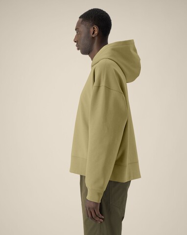 Voicer - Der Boxy Unisex-Hoodie aus recycelter Baumwolle - Faded Olive - XL bedrucken, Art.-Nr. STSU256C1531X Voicer - Der Boxy Unisex-Hoodie aus recycelter Baumwolle - Faded Olive - XL bedrucken, Art.-Nr. STSU256C1531X