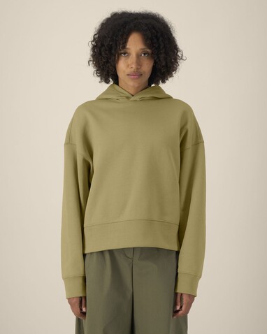 Voicer - Der Boxy Unisex-Hoodie aus recycelter Baumwolle - Faded Olive - XL bedrucken, Art.-Nr. STSU256C1531X Voicer - Der Boxy Unisex-Hoodie aus recycelter Baumwolle - Faded Olive - XL bedrucken, Art.-Nr. STSU256C1531X