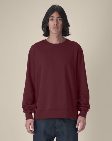 Thinker - Das Rundhals-Unisex-Sweatshirt aus recycelter Baumwolle - Burgundy - M bedrucken, Art.-Nr. STSU269C2441M