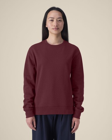 Thinker - Das Rundhals-Unisex-Sweatshirt aus recycelter Baumwolle - Burgundy - M bedrucken, Art.-Nr. STSU269C2441M