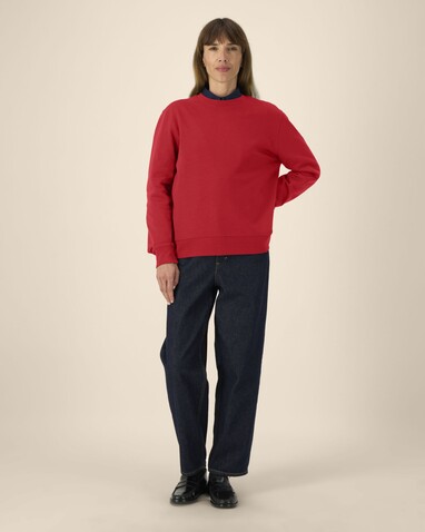 Thinker - Das Rundhals-Unisex-Sweatshirt aus recycelter Baumwolle - Red - M bedrucken, Art.-Nr. STSU269C0041M