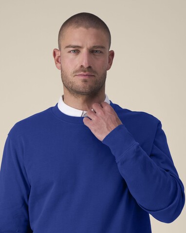 Thinker - Das Rundhals-Unisex-Sweatshirt aus recycelter Baumwolle - Worker Blue - 5XL bedrucken, Art.-Nr. STSU269C0885X