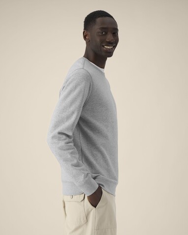 Roller - Das Rundhals-Unisex-Sweatshirt - Heather Grey - S bedrucken, Art.-Nr. STSU868C2501S