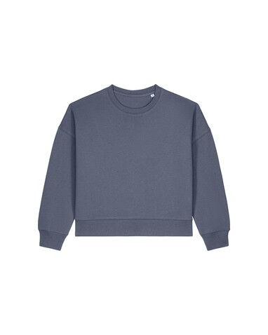 Stella Alma - Das Iconic Damen-Rundhals-Sweatshirt - Blue Grey - M bedrucken, Art.-Nr. STSW212C1561M