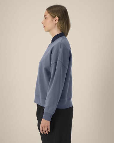 Stella Alma - Das Iconic Damen-Rundhals-Sweatshirt - Blue Grey - L bedrucken, Art.-Nr. STSW212C1561L