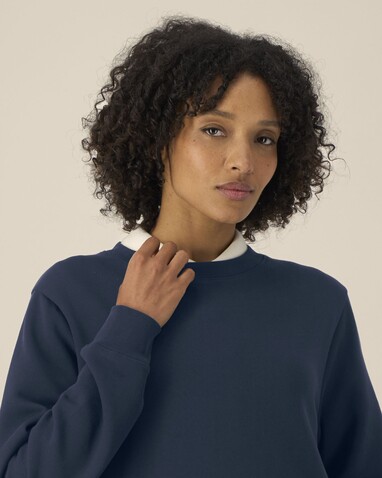 Stella Thinker - Das Damen-Rundhals-Sweatshirt aus recycelter Baumwolle - French Navy - S bedrucken, Art.-Nr. STSW254C7271S