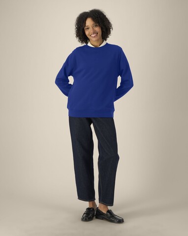 Stella Thinker - Das Damen-Rundhals-Sweatshirt aus recycelter Baumwolle - Worker Blue - L bedrucken, Art.-Nr. STSW254C0881L Stella Thinker - Das Damen-Rundhals-Sweatshirt aus recycelter Baumwolle - Worker Blue - L bedrucken, Art.-Nr. STSW254C0881L